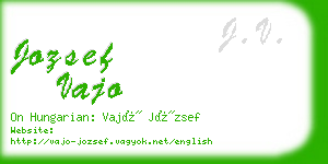 jozsef vajo business card